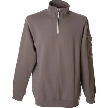 Pánská mikina James Ross Svetr New Singapore šedá M