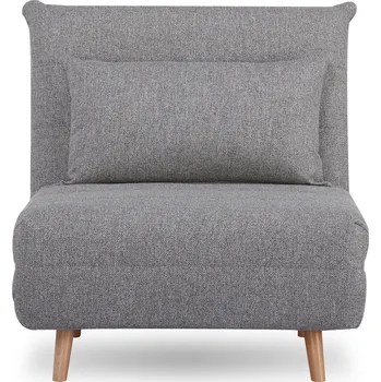 Pohovka Rozkládací jednolůžková pohovka Marlow 1 šedá skandinávská do obýváku a studentského pokoje