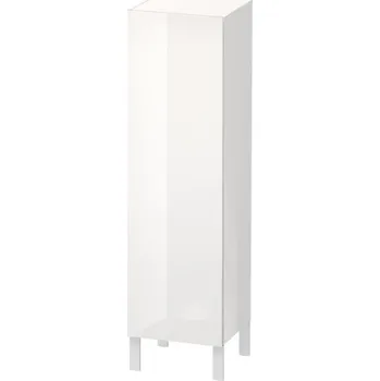 Koupelnový nábytek Duravit L-Cube - Skříňka vysoká 132x40x36 cm, pravá, lesklá bílá LC1178R2222