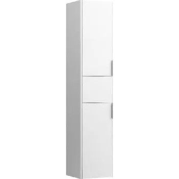 Koupelnový nábytek Laufen Base - Vysoká skříňka, 165x35x34 cm, 1 zásuvka, 2 dvířka, panty vlevo, matná bílá H4027111102601