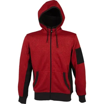 Pánská mikina James Ross Pletená fleecová mikina New Quebec pánská červená L