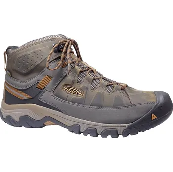 Pánská treková obuv Turistická obuv pro středně náročný terén, Keen, Targhee III Mid WP, černá oliva: Zelená Ano Ostatní kůže 31,6 48 EU (F) 47,5 G - standardní šíře (21159-18628)