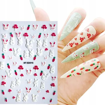 Přípravek na nehty Samolepky na nehty - Vzory - Zajíček