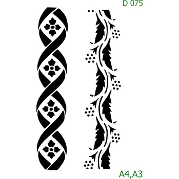 Šablona D 075 - A4 , Nelepící folie