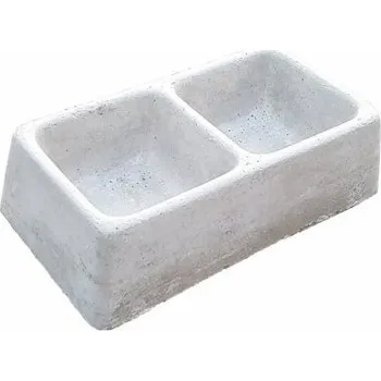 Miska pro psa Miska pro králíky a drůbež - betonová 2dílná