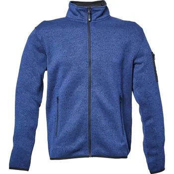 Pánská mikina James Ross Pletená fleecová mikina Moena modrá XL