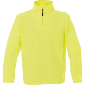 Pánská mikina James Ross Fleecová mikina Malmo žlutá fluo 3XL