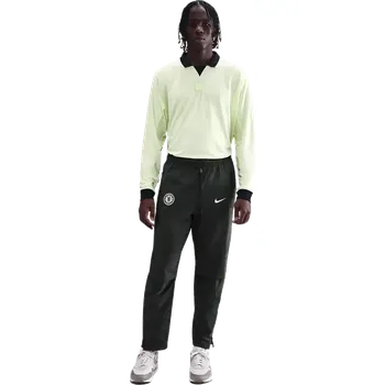 Pánské kalhoty Pánské tkané fotbalové kalhoty Nike Chelsea FC 25/26 Tech zelené