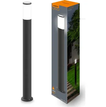 Venkovní osvětlení Svítidlo zahradní externí sloupek Stojacy kruhové 60cm IP54 GU10 Černý Videx