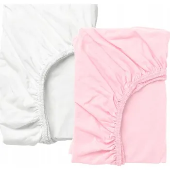 Prostěradlo Ikea LEN Prostěradlo dětské bílá růžová 60x120