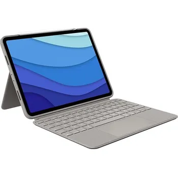 Klávesnice Logitech Combo Touch pro iPad Pro 11" (1., 2. a 3. gen, M4/M5), písková - CZ/SK