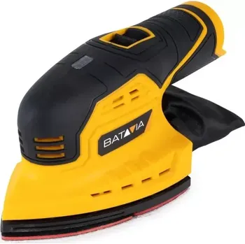 Sada nářadí Aku bezdrátová, víceúčelová excentrická bruska pro broušení detailů, 13.000 ot./min. Li-Ion 12V, bez baterie a nabíječky FIXXPACK BATAVIA (BATAVIA)