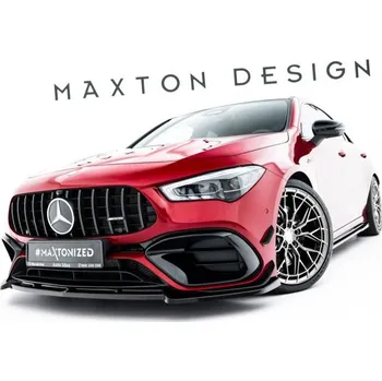 Karosérie Spojler pod nárazník lipa V.5 Mercedes-AMG CLA 45 Aero C118 černý lesklý plast