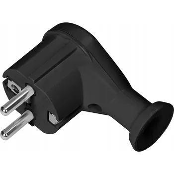 Svíčka svíčka Elektryczna Kątowa Wtyk 2P+Z UNI-SCHUKO z Uziemieniem černá ORNO