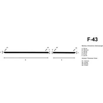 Lišta karosérie Lišty dveří VW Up 2011 5 dveří F43