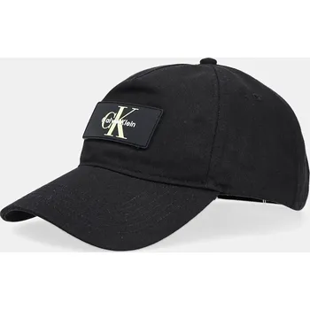 Kšiltovka Bavlněná baseballová čepice Calvin Klein LV04D5042G černá 99X, vel. ONE SIZE