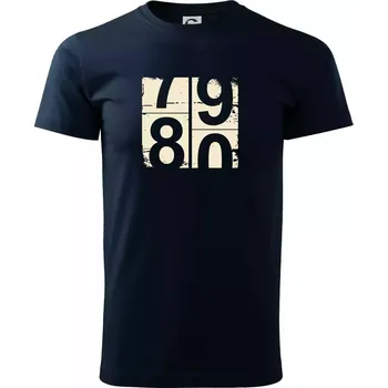 Pánské tričko Tachometr 80 - Triko extra velké (5-8XL) - 8XL ( Námořní modrá (velmi tmavá - téměř černá) )