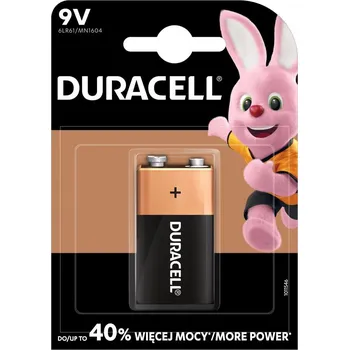 Článková baterie Duracell Basic 6LR61 9V alkalické baterie Blister 1ks