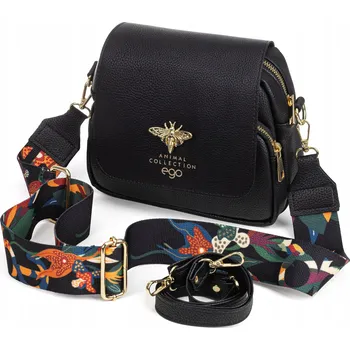 Kabelka Ego kabelka přes rameno eko kůže černá