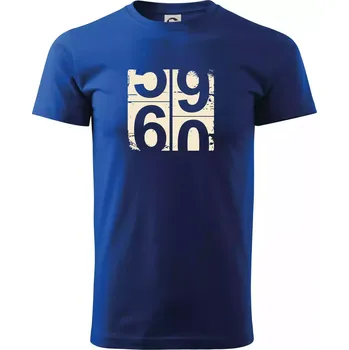 Pánské tričko Tachometr 60 - Triko extra velké (5-8XL) - 7XL ( Královská modrá )