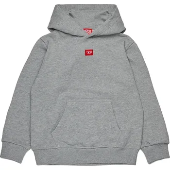 Chlapecké oblečení Dětská bavlněná mikina Diesel SXGINHOOD OVER SWEAT-SHIRT J02502 šedá 90X, vel. 106