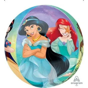 Balónek Koule - Princezny, 38x40cm - fóliový balónek