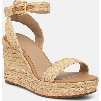 Dámské sandále Sandály Lauren Ralph Lauren Hilarie IV béžová barva, na klínku, 802966869001 802966869001.101 01X, EUR 39