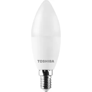 Žárovka LED žárovka LED E14 C37 7W = 40W 806lm 3000K Teplá 220° Mléčná TOSHIBA
