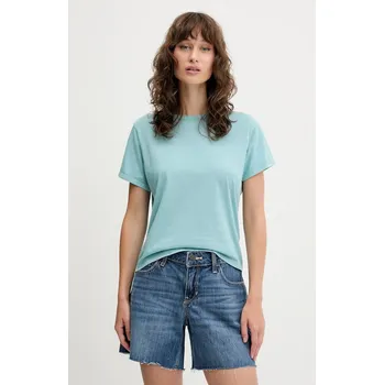 Pánské tričko Bavlněné tričko Abercrombie & Fitch KI139.5527.270 tyrkysová 60X, vel. XXS