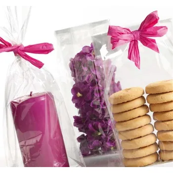 Party dekorace Celofánový sáček - křížové dno 6 x 20cm