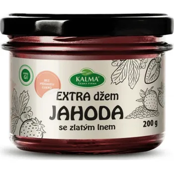 EXTRA džem jahoda se zlatým lnem 200 g KALMA