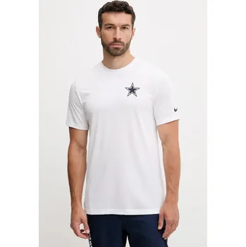 Tričko Nike Dallas Cowboys pánské, béžová barva, s potiskem, 02TI-10A-7RD-FEJ 02TI.10A.7RD.FEJ 01X, vel. S