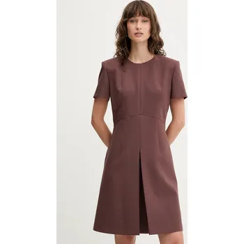 Dámské šaty Šaty HUGO Kilame 50542643 hnědá 89X, vel. 38