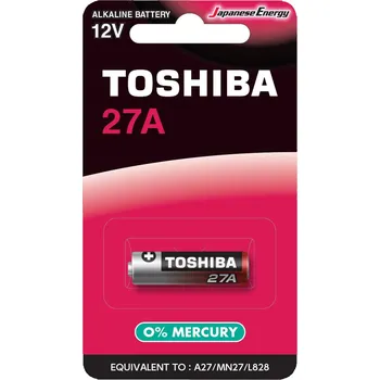 Článková baterie Baterie Alkaliczna Specjalistyczna TOSHIBA 27A 12V MN27 L828 balení 1ks