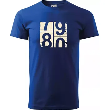 Pánské tričko Tachometr 80 - Triko extra velké (5-8XL) - 8XL ( Královská modrá )