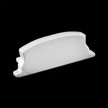 LED lišta KM Lumiled Záslepka Pełna do Profilu KM34-S Stříbrná