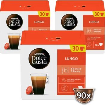 Káva Kávové kapsle NESCAFÉ Dolce Gusto Lungo – 90 kapslí