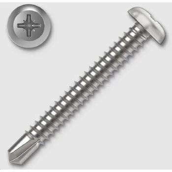 Šroub Šroub samovrtný TEX 3,5x9,5 ZB půlkruhová hlava DIN7504N balení 1000 ks