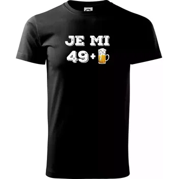 Je mi 50 pivo - Triko extra velké (5-8XL) - 7XL ( Černá )
