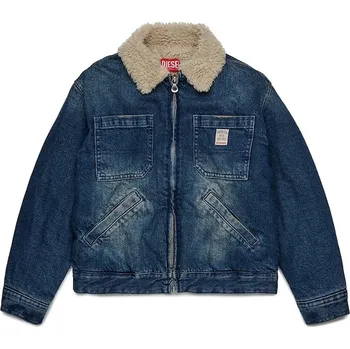 Dětská bavlněná bunda Diesel JOMOX-FUR JACKET J02506 modrá 55X, vel. 132