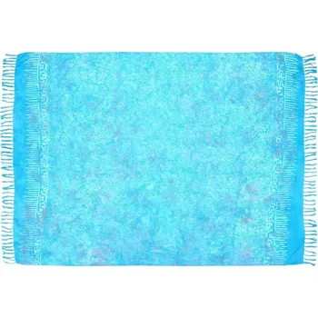 Šátek Šátek sarong Chryzantémy modrý