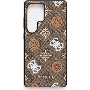 Pouzdro na mobilní telefon Obal na telefon Guess Samsung Galaxy S25 Ultra GUHMS25LP4PWPW hnědá 84X, vel. ONE SIZE