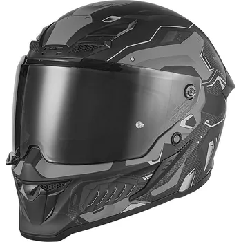 Helma na motorku Integrální helma na motorku NOX Exlusiv Goliath Berserk matná černo-titanová 2XL