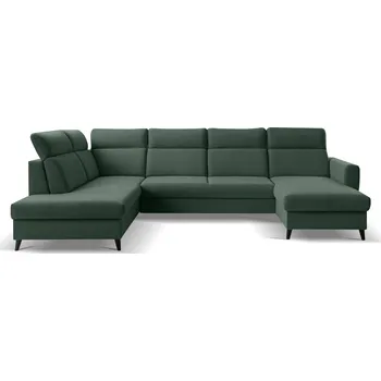 Sedací souprava Rozkládací rohová sedačka TORRINO U zelená
