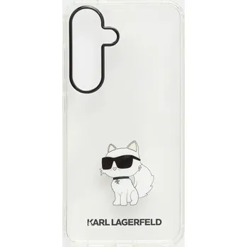 Pouzdro na mobilní telefon Obal na telefon Karl Lagerfeld Samsung S24 Ultra KLHCS24SHNCHTCT průhledná TSP, vel. ONE SIZE