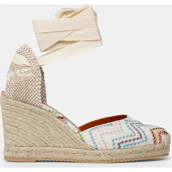 Dámské polobotky Espadrilky Missoni Eva 80 více barev, na klínku, MWB008_081 MWB008.081 vícebarevná MLC, EUR 41