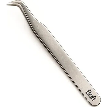 Péče o řasy a obočí BAFI Profesionální pinzeta na řasy PROFI 12 - 45°, zakřivená