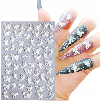Samolepky 5D na zdobení nehtů - Vzory - Motýli