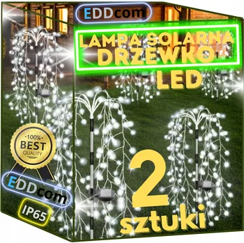 Venkovní osvětlení Solární lampa zapichovací lampa Eddcom bílá 75 cm 1 ks