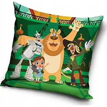 Povlak na dekorativní polštářek Povlak na polštáře 40 x 40 cm Carbotex Dorotka a čaroděj z OZ